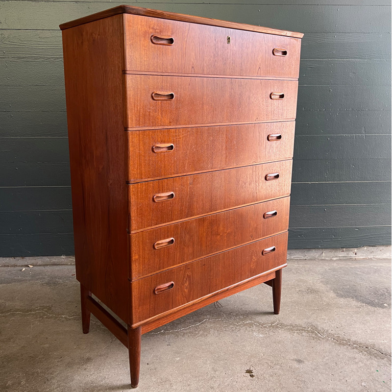 Teak 6-drawer Dresser