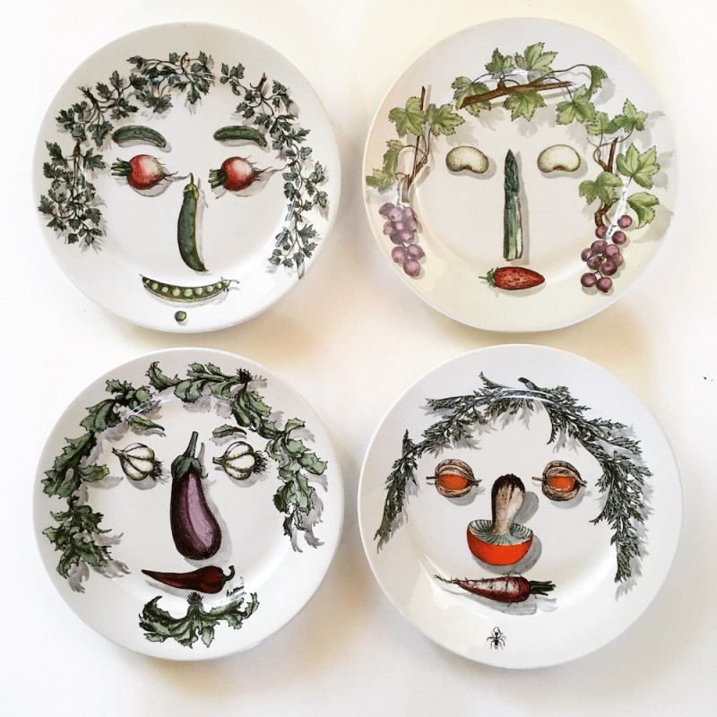 4 Veggie Face Plates