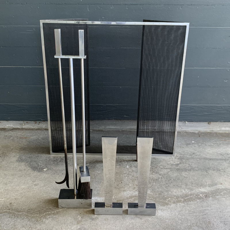 Art Deco Fireplace Set